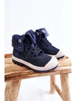 Dětské vysoké tenisky námořnická modrá Tobby Dětské vysoké tenisky námořnická modrá Tobby
