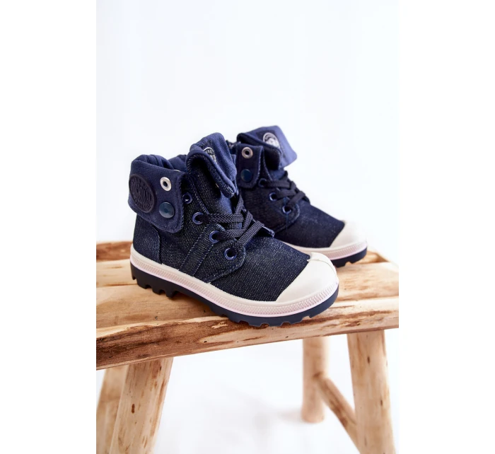Dětské vysoké tenisky námořnická modrá Tobby Dětské vysoké tenisky námořnická modrá Tobby