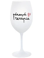 PÁROVÁ TERAPIE - bílá sklenice na víno 350 ml PÁROVÁ TERAPIE - bílá sklenice na víno 350 ml