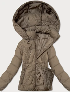 Béžová dámská bunda s odepínací kapucí model 21016258 - J.STYLE