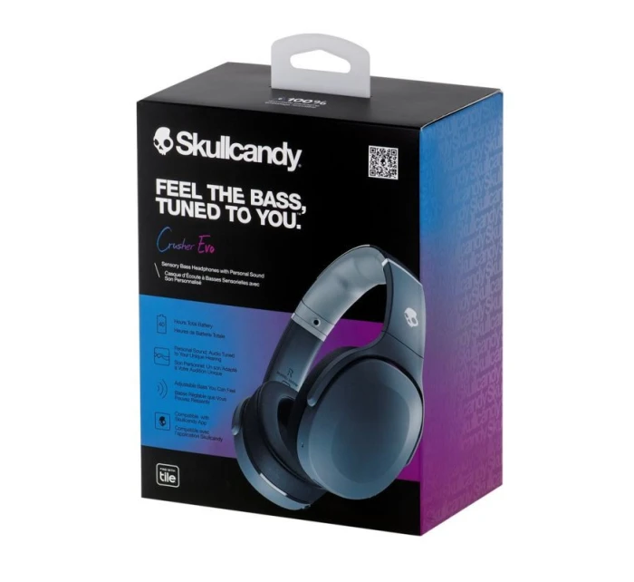 sluchátka Skullcandy Crusher Evo Wireless Chill Grey