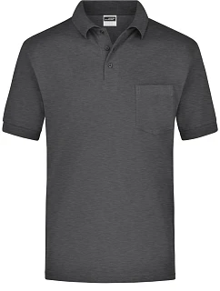Daiber JN 26 Piqué polo s náprsní kapsou 02.0026 anthracite melange