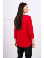 Halenka s 3D grafikou model 18743992 červená - K-Fashion Halenka s 3D grafikou model 18743992 červená - K-Fashion