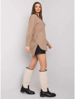 Košile EM KS model 16274877 tmavě lila - FPrice Košile EM KS model 16274877 tmavě lila - FPrice