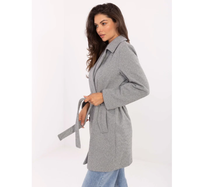 Płaszcz IT PL model 21302421 biało szary - FPrice