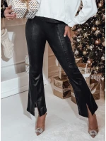 dámské černé voskované kalhoty model 21982114 - Dstreet dámské černé voskované kalhoty model 21982114 - Dstreet