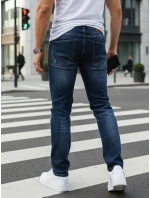 Jeansy męskie slim fit granatowe model 22022553 - FashionStreet