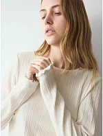 Versatile Rib Top LSL - Silk White - TRIUMPH Silk White - TRIUMPH