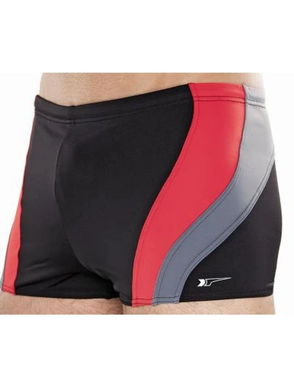 Pánské plavky 034 černá/červená M