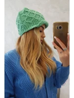 Roma fleecová čepice mint model 18749879 - K-Fashion Roma fleecová čepice mint model 18749879 - K-Fashion