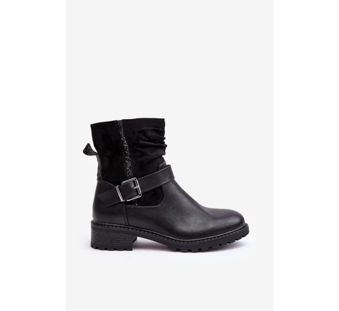 Dámské boty s podpatku s černé model 21640361 - Boto