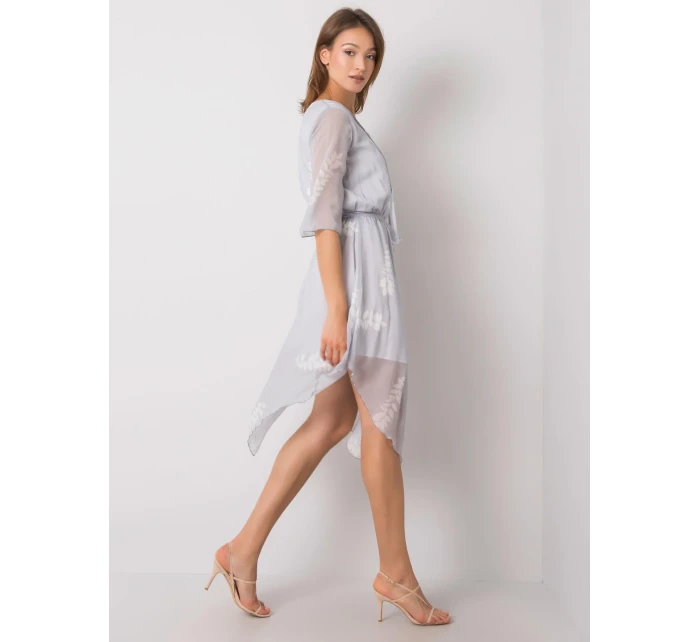 Šaty LK SK 508085.77P světle šedá
