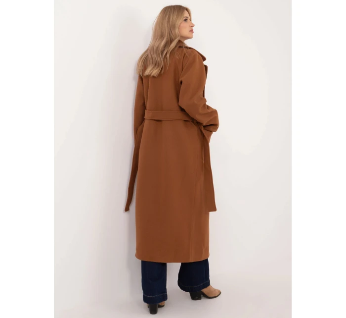 Dámský kabát LK CZ 509786.99 Světle hnědý - LAKERTA