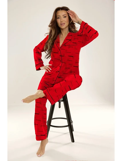 718 PIŻAMA DAMSKA model 19033869 - De Lafense