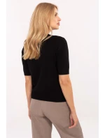 Svetr s krátkým rukávem model 216755 Factory Price Svetr s krátkým rukávem model 216755 Factory Price