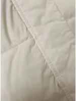 Světle béžová dámská sportovní bunda model 21246363 - Miss TiTi Světle béžová dámská sportovní bunda model 21246363 - Miss TiTi