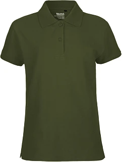 Neutral O 22980 Dámské piqué polo z bio bavlny 77.2280 military