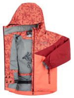 Dívčí lyžařská bunda Saara-jg tmavě červená - Kilpi