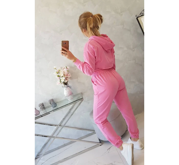 Bavlněná 3dílná sada světle růžová Bavlněná 3dílná sada světle růžová