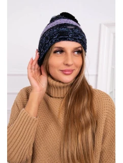 Pola fleecová čepice K267 navy+sea blue