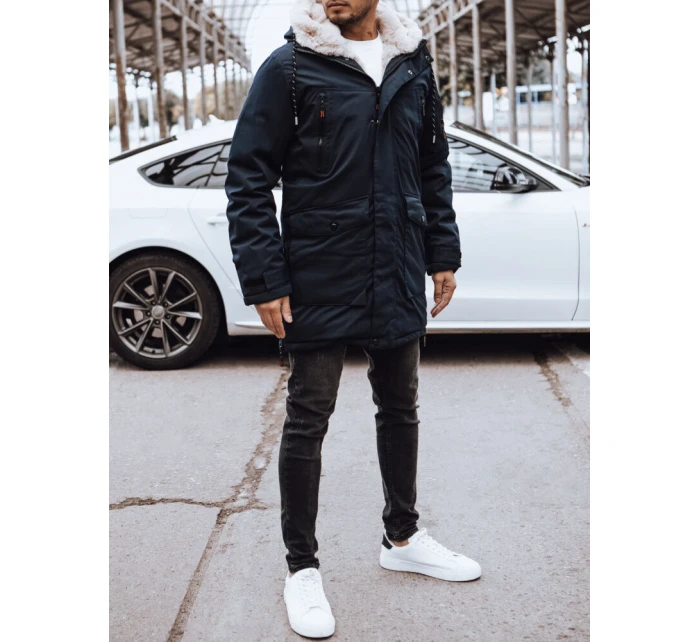 FashionStreet pánská tmavě modrá zimní bunda TX4591