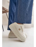 Sneakersy Sportovní Boty Dámské Zateplené Na Masivní Podešvi Béžové Verissha Sneakersy Sportovní Boty Dámské Zateplené Na Masivní Podešvi Béžové Verissha