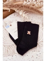 Teplé dámské ponožky s vlnou model 21786841 Černé - Aura.via