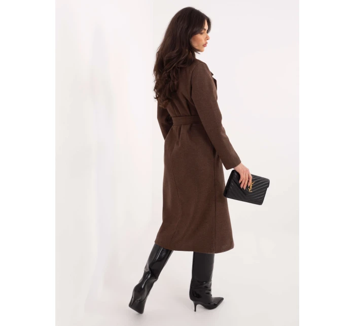 Kabát TW EN BI 5312A.85 hnědý