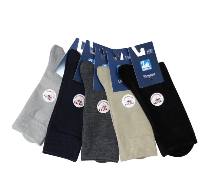 Hladké pánské ponožky ELEGANT