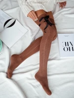 AŽUROVÉ PLETENÉ PONOŽKY SE STUHOU 0835.001