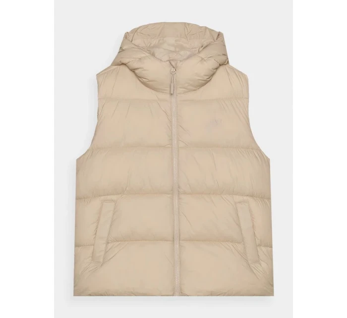 Dámská prošívaná mikina s kapucí bez rukávů model 21432739 - 4F Dámská prošívaná mikina s kapucí bez rukávů model 21432739 - 4F