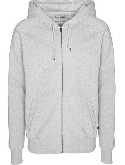 Pure Waste HJUB Unisex mikina s kapucí 74.HJUB grey melange Pure Waste HJUB Unisex mikina s kapucí 74.HJUB grey melange