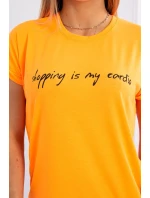 Halenka Nakupování je moje kardio oranžová neonová