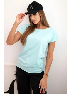 Dámská blůza s krátkým rukávem basic mátová