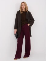 Płaszcz IT PL model 21782494 ciemny brązowy - FPrice Płaszcz IT PL model 21782494 ciemny brązowy - FPrice