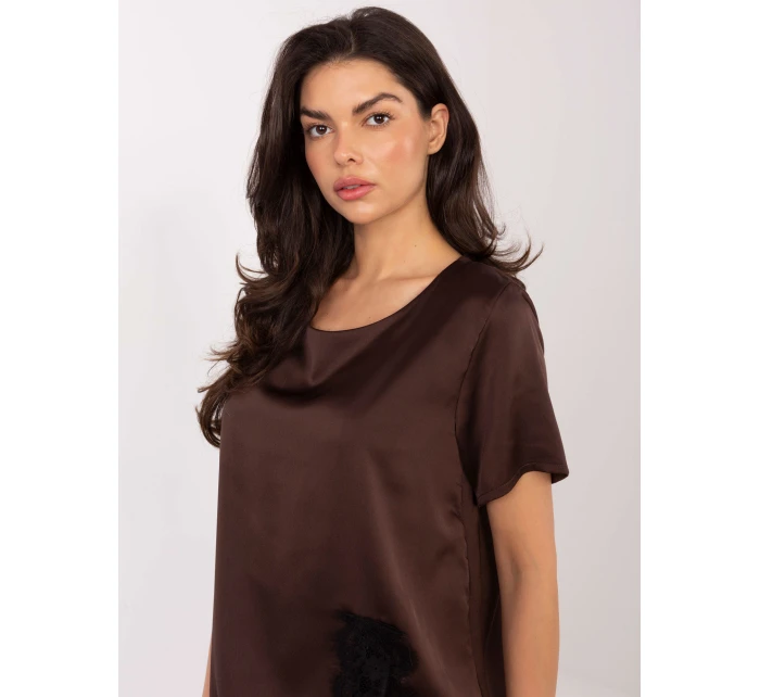 Bluzka MI BZ model 21795607 brązowy - FPrice Bluzka MI BZ model 21795607 brązowy - FPrice