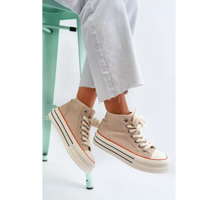 Dámské Tenisky na platformě Béžové Aineri Dámské Tenisky na platformě Béžové Aineri