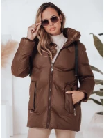Dámská zimní bunda SALVONA hnědá prošívaná FashionStreet TY4998