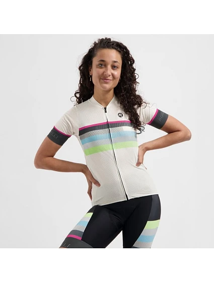 Dámské tričko Rogelli IMPRESS II, písková barva, velikost 2XL