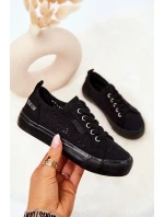 Openwork Sneakers Big Star JJ374011 Black Openwork Sneakers Big Star JJ374011 Black