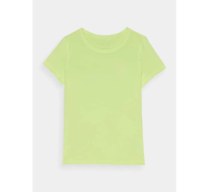 Dámské sportovní tričko z recyklovaných materiálů 4F - světle žluté