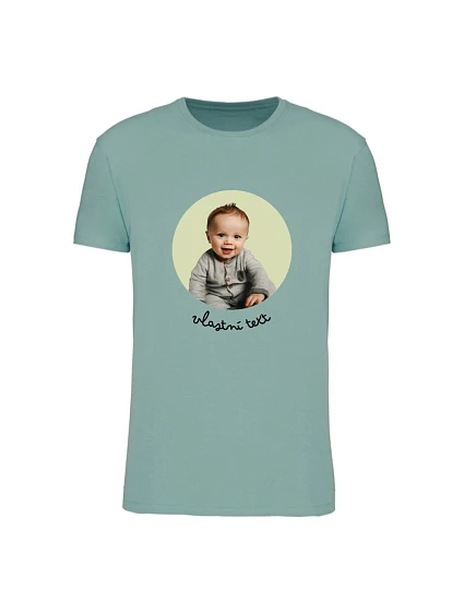 Personalizované dámské tričko s výřezem fotky na podkladu