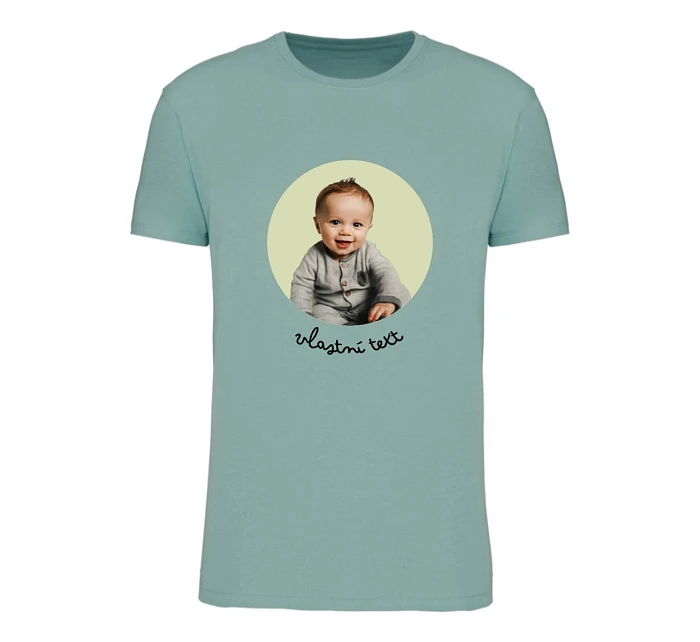 Personalizované dámské tričko s výřezem fotky na podkladu