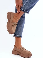 Dámské mokasíny H8-309 Béžová - Joalice Paris