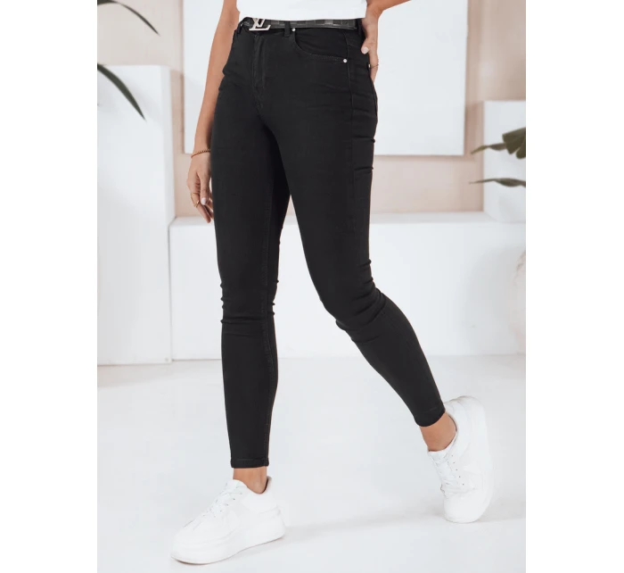 Dámské úzké džíny černé FashionStreet UY2755