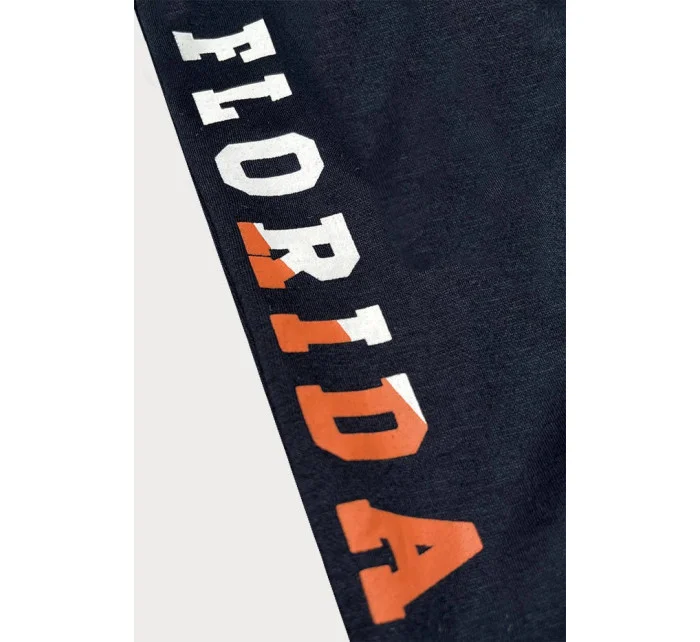 Tmavě modré pánské teplákové kalhoty model 18406722 - J.STYLE