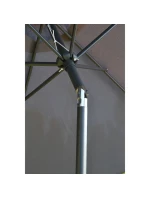 ZAHRADNÍ SLUNEČNÍK 300 CM SKLÁDACÍ ŠEDÝ