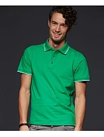 JN Pánské piqué polo 02.0 green/white model 22494715 - Daiber JN Pánské piqué polo 02.0 green/white model 22494715 - Daiber