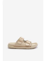 Lehké Pěnové Dámské Žabky S Big Star Béžové model 21660703 - Big Star Shoes Lehké Pěnové Dámské Žabky S Big Star Béžové model 21660703 - Big Star Shoes