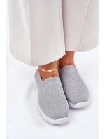 Dámské Textilní Tenisky Šedé model 21689117 - EVENTO